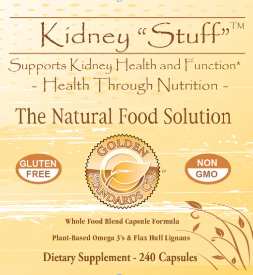 Kidney "Stuff" Capsules, Front Label